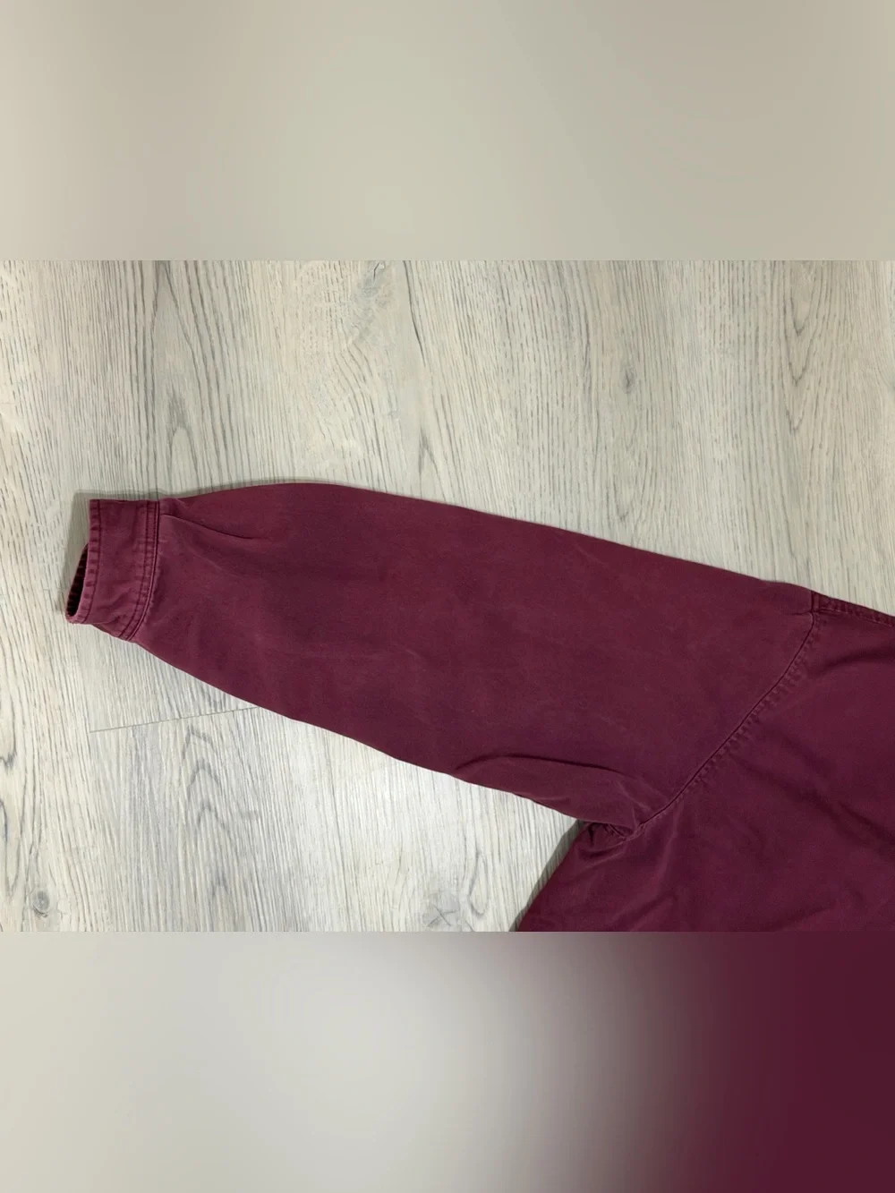 Vintage Polo Ralph Lauren Harrington Jacket Lined Corduroy Collar Burgundy XXL
